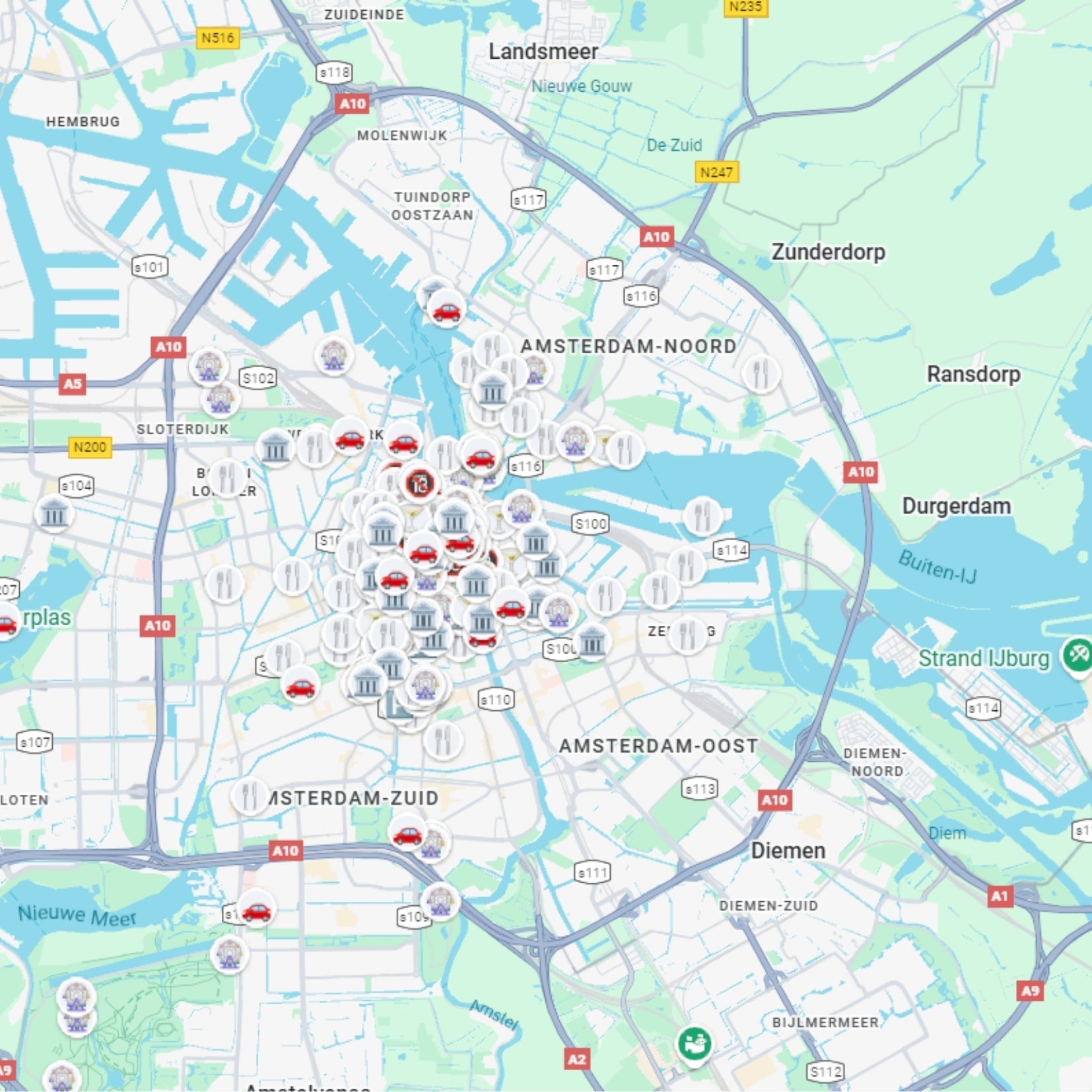 Amsterdam Tourist Attractions Map - Maps by Ema