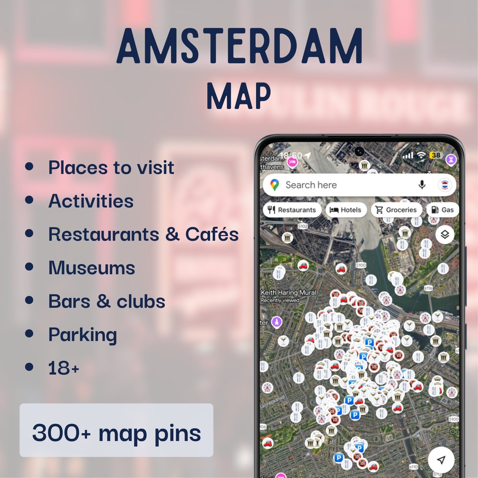 Amsterdam Tourist Map - Maps by Ema