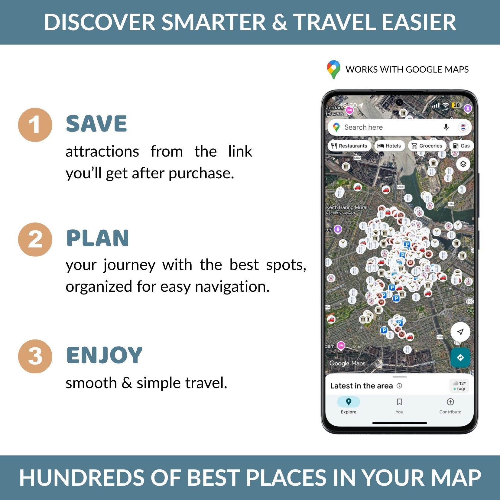 Amsterdam Tourist Map - Maps by Ema