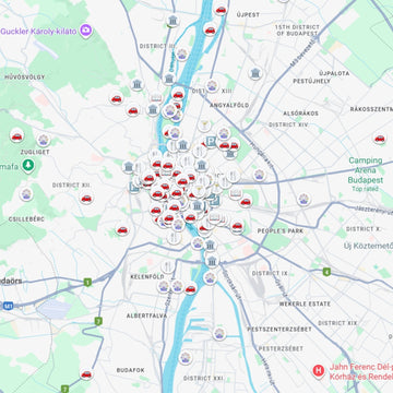 Budapest Tourist Attractions Map - Maps by Ema