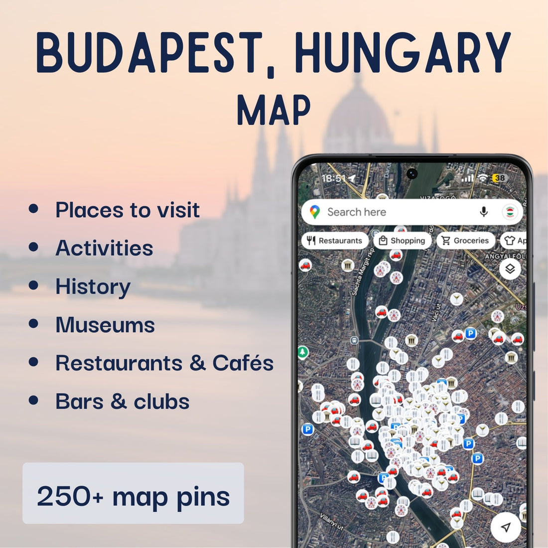 Budapest Tourist Map - Maps by Ema