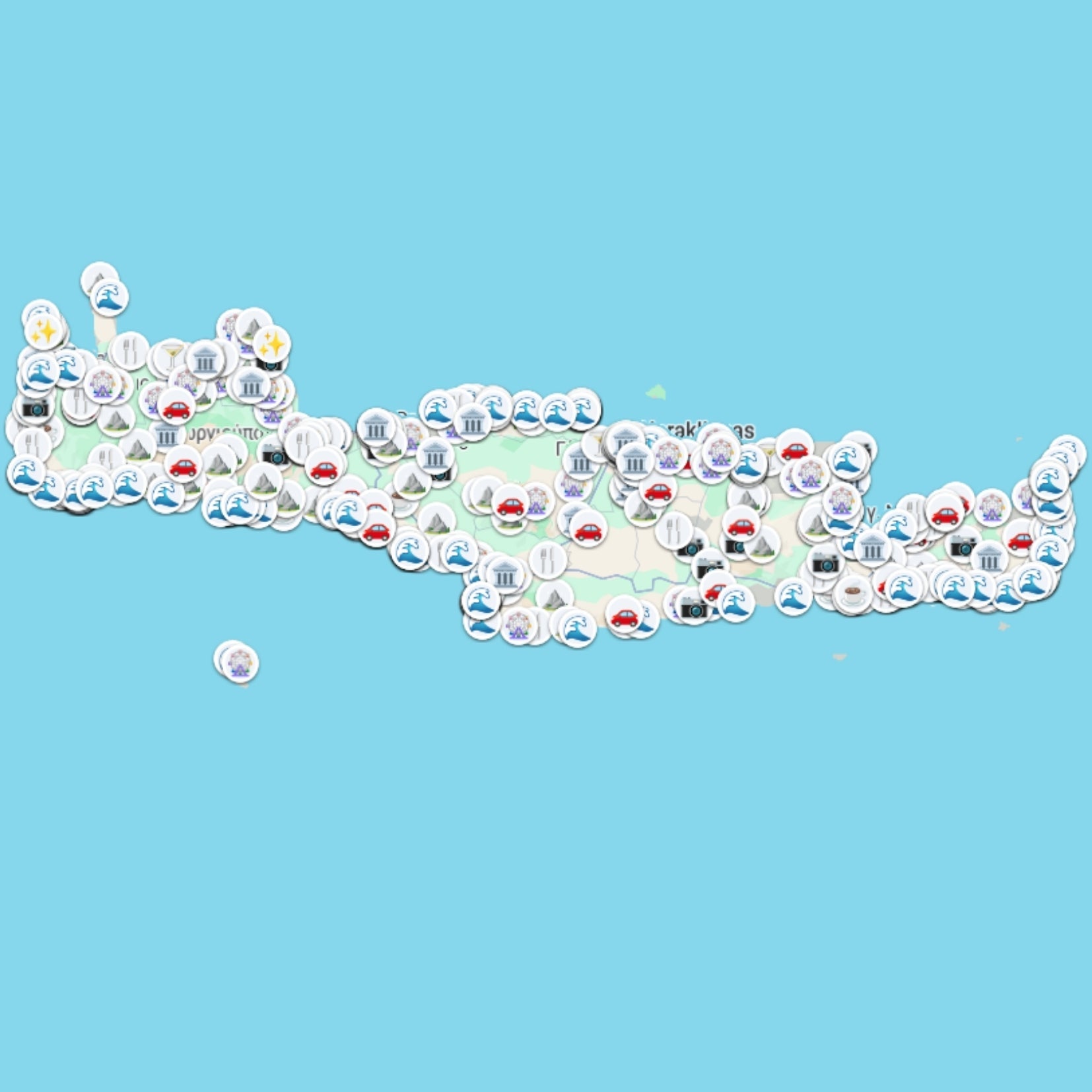 Explore Crete Bundle: Map & Smart Guide - Maps by Ema