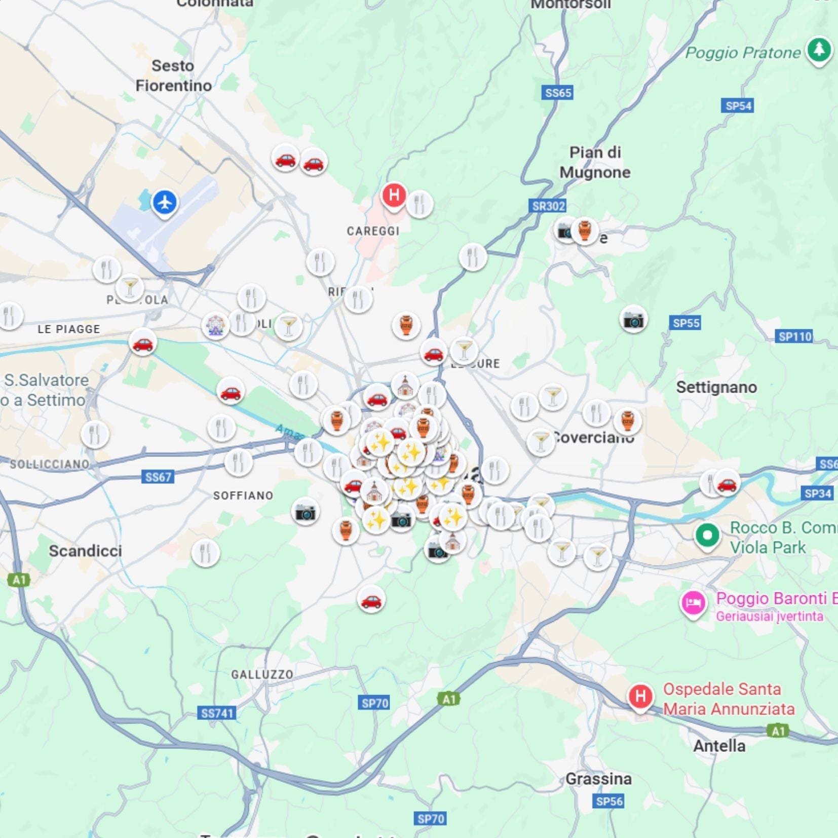 Florence Tourist Map - Maps by Ema