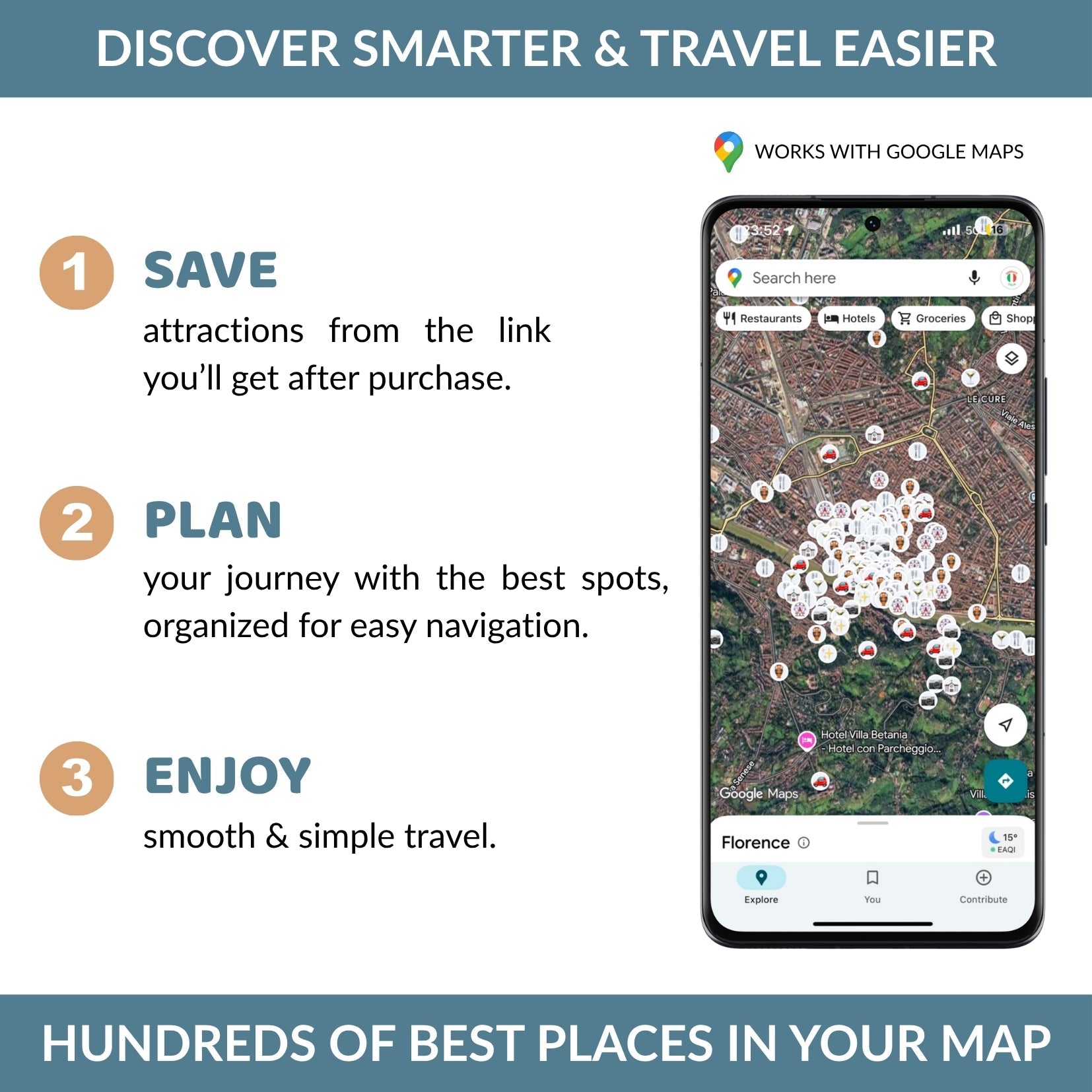 Florence Tourist Map - Maps by Ema
