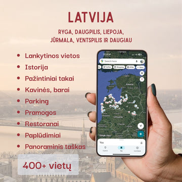 Latvia Travel Map