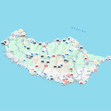 Madeira Tourist Attraction Map - Maps by Ema