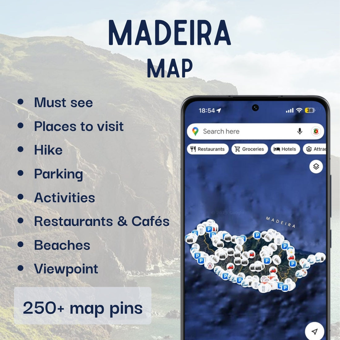 Madeira Tourist Map - Maps by Ema