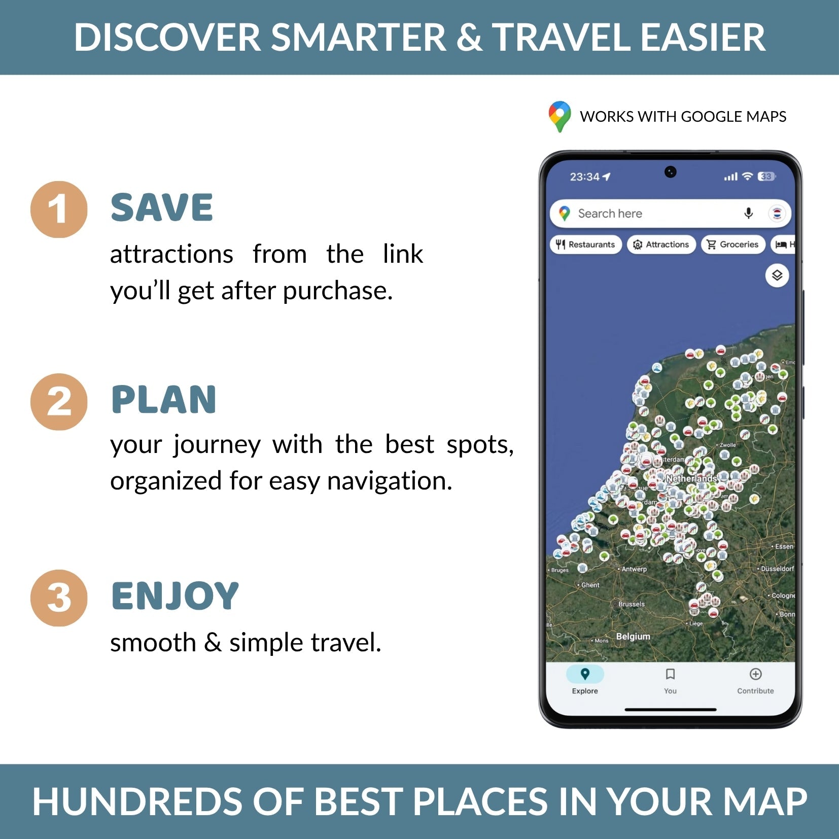 Netherlands Tourist Map - Maps by Ema