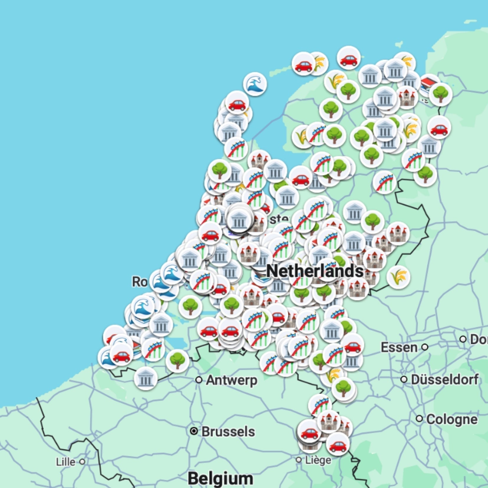 Netherlands Tourist Map - Maps by Ema