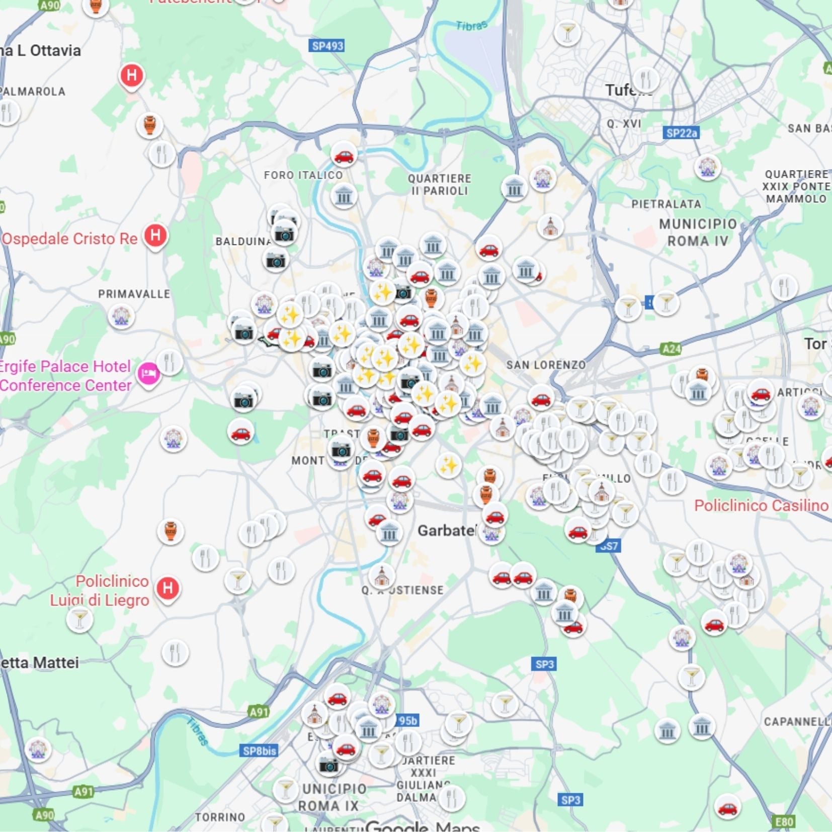 Rome Tourist Map - Maps by Ema