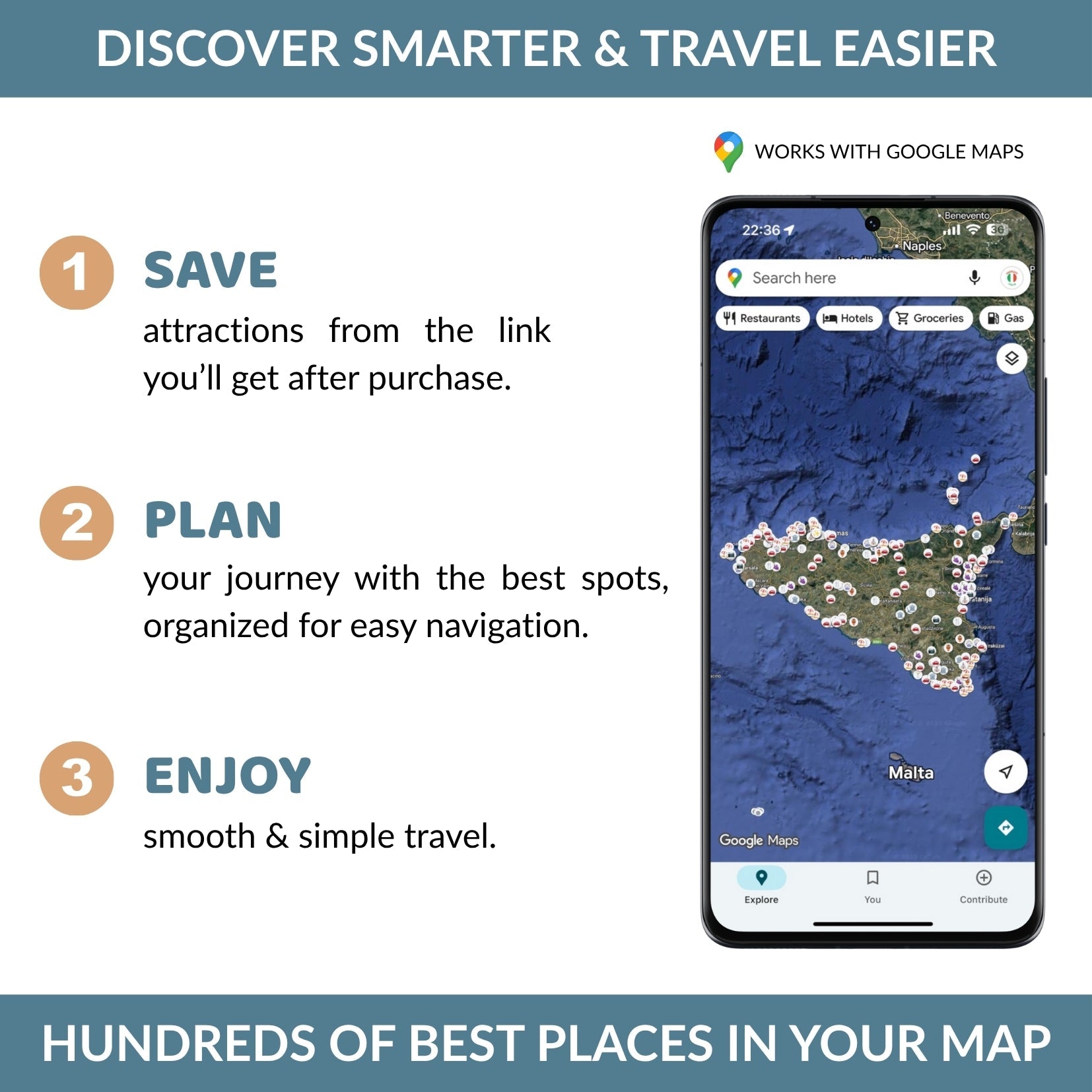 Sicily Tourist Map - Maps by Ema