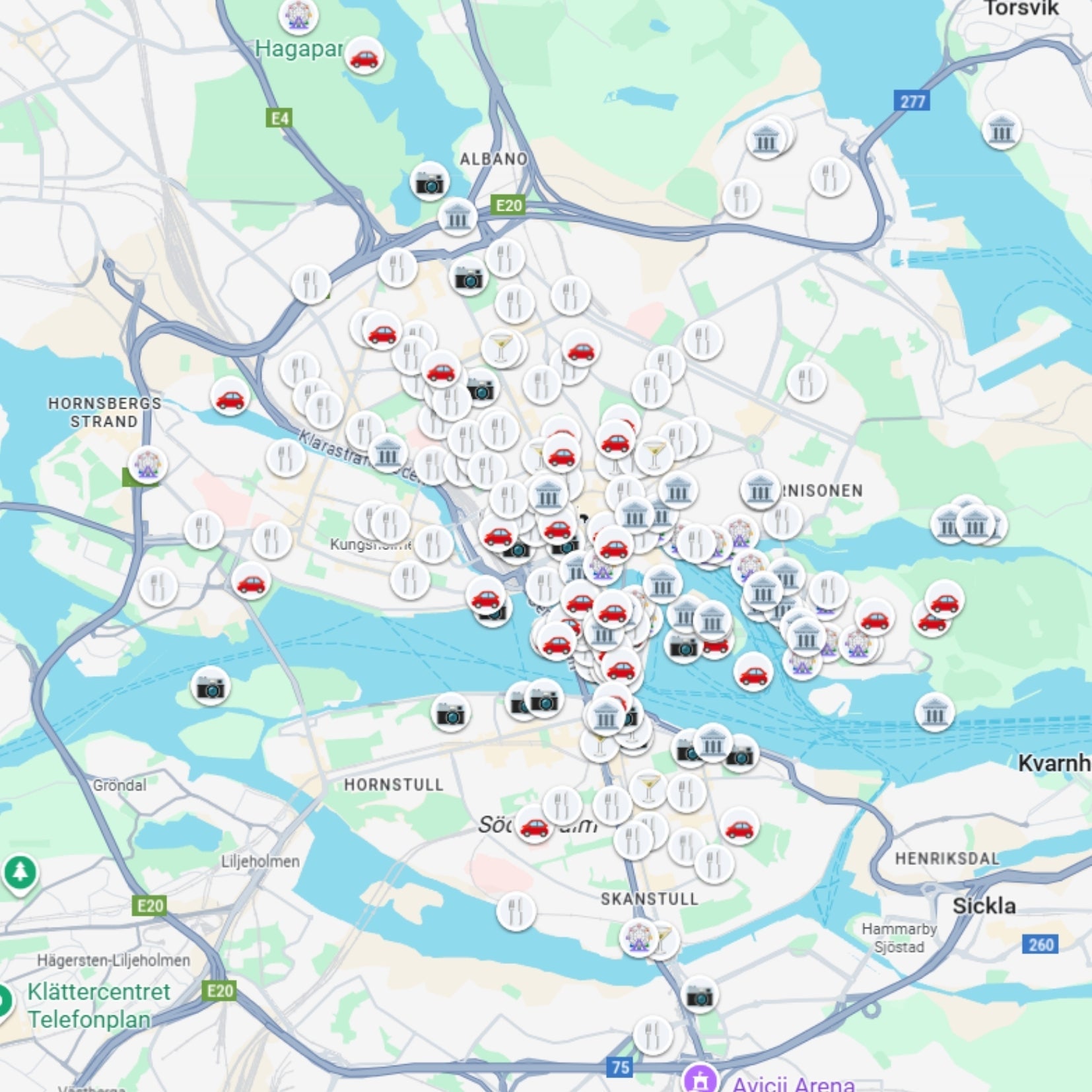 Stockholm Tourist Attractions Map - Maps by Ema