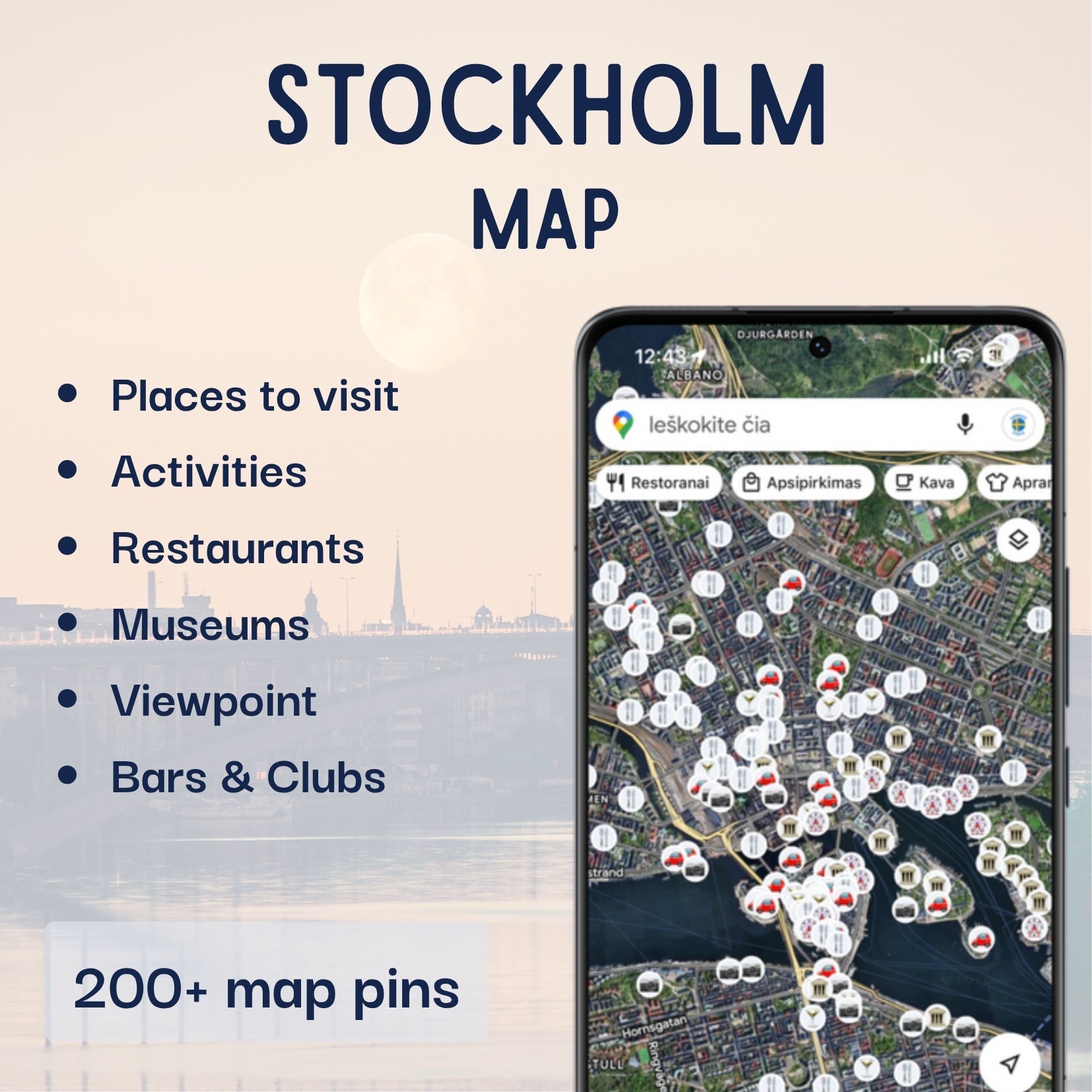 Stockholm Tourist Map - Maps by Ema