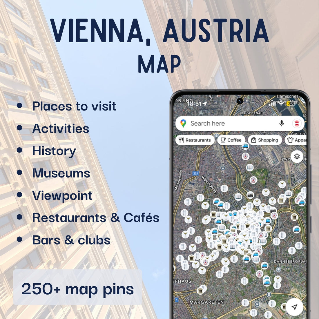 Vienna Tourist Map - Maps by Ema