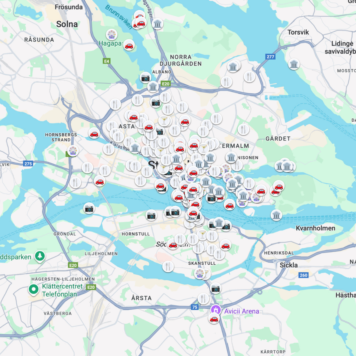 Stockholm Travel Map preview