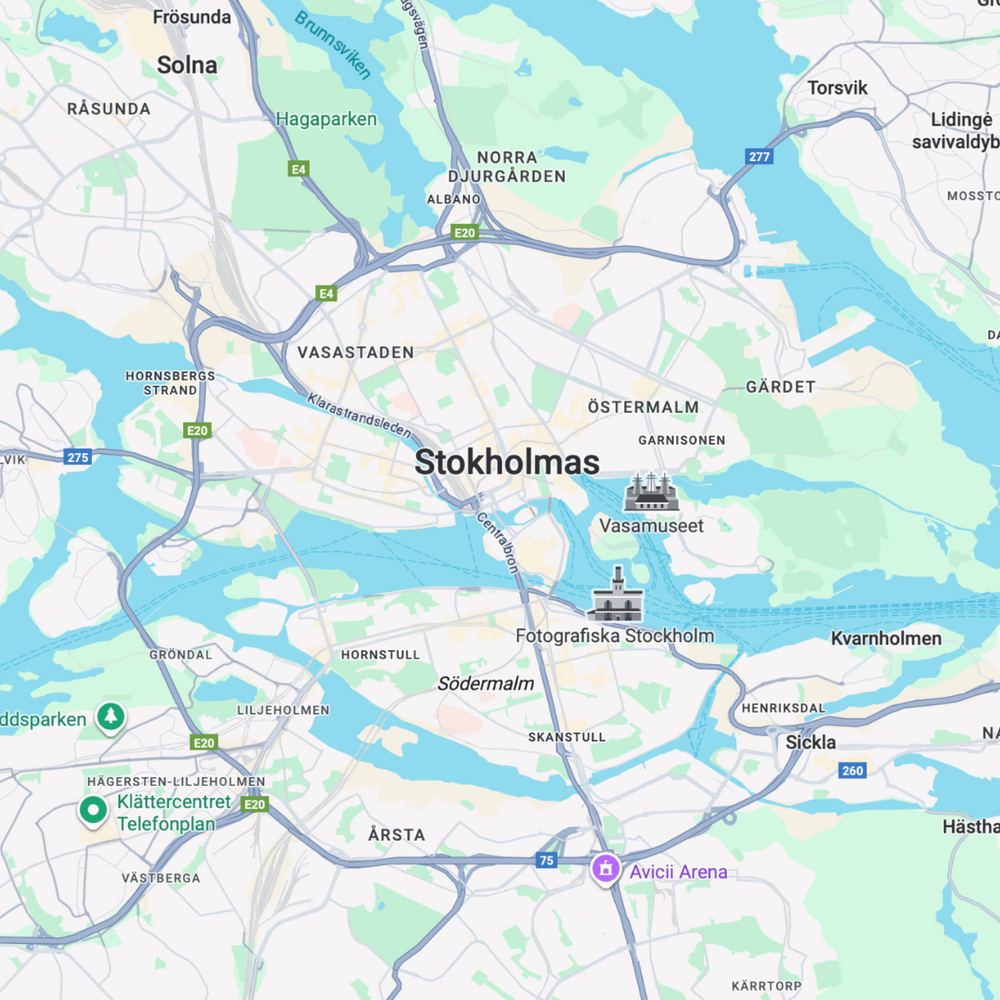 Stockholm map before preview