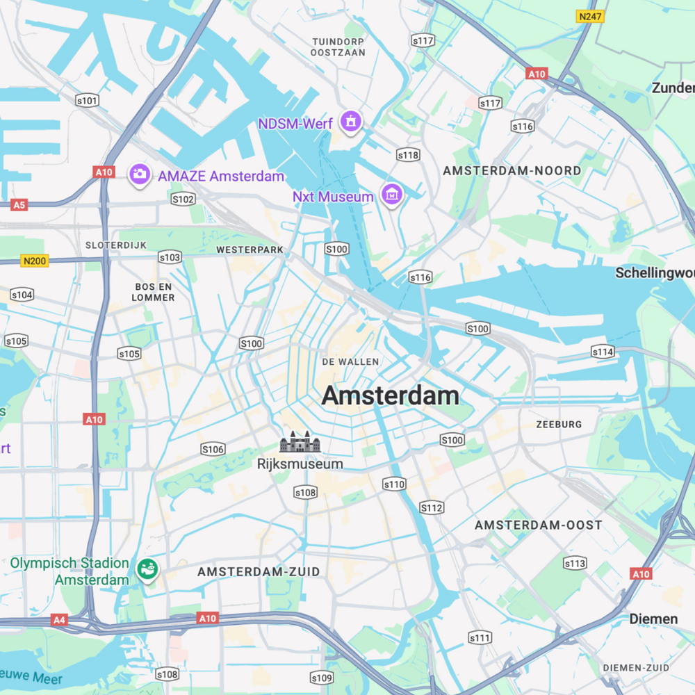 Amsterdam map before preview