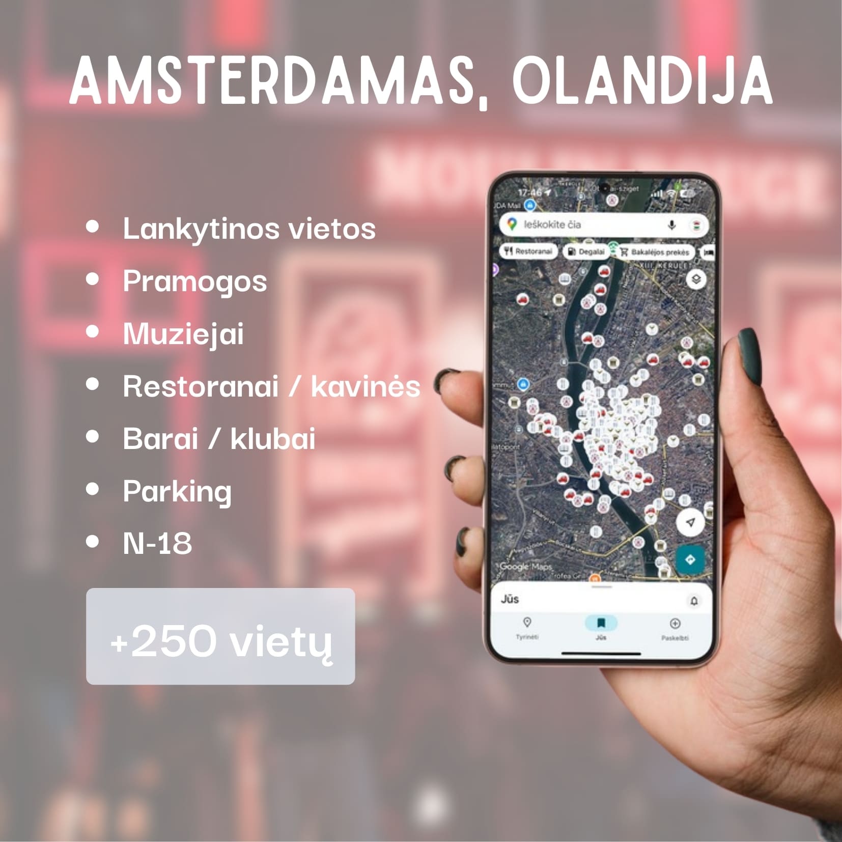 Amsterdam Tourist Attractions Map