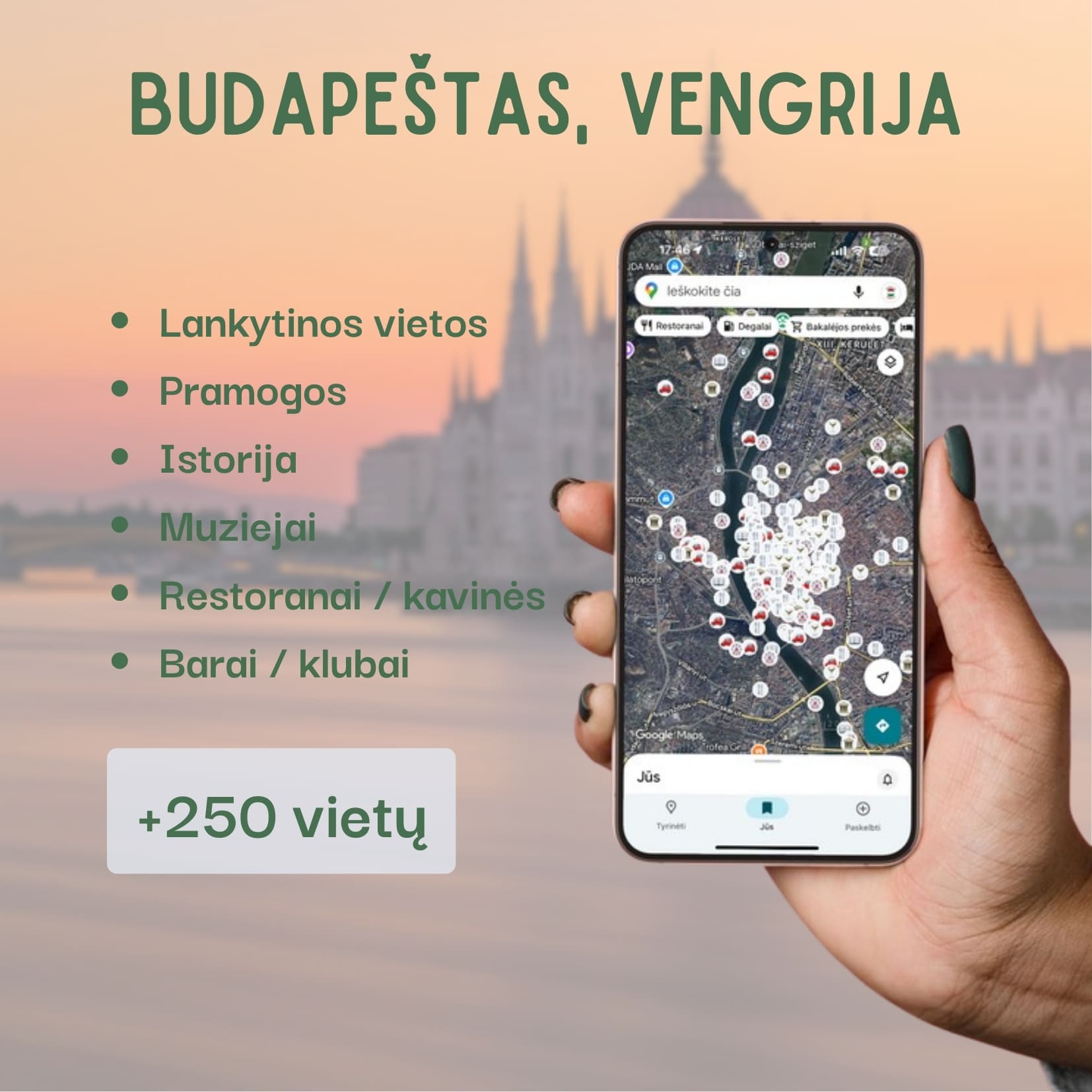 Budapest Tourist Attractions Map