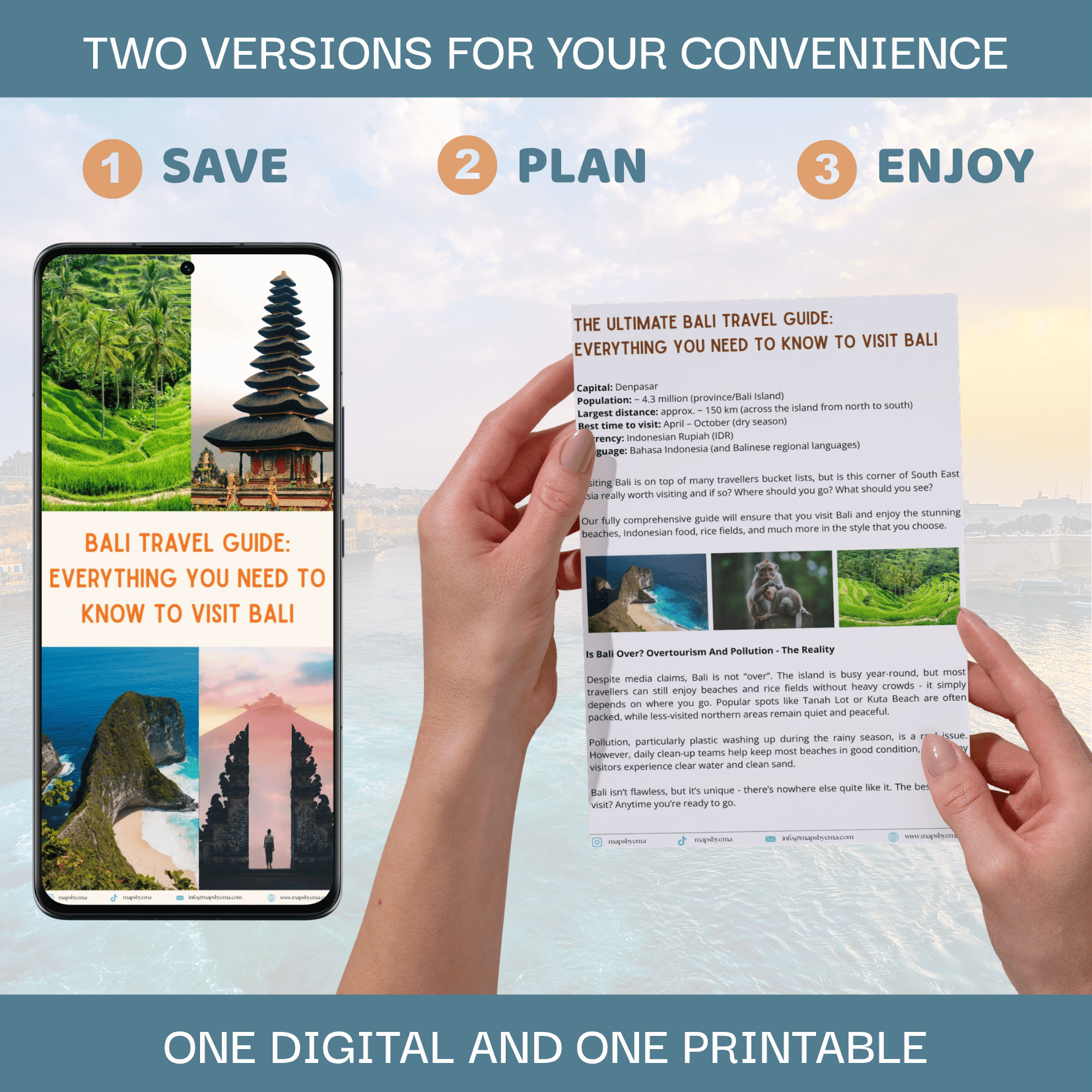 Discover Bali bundle: Guide + Interactive Map