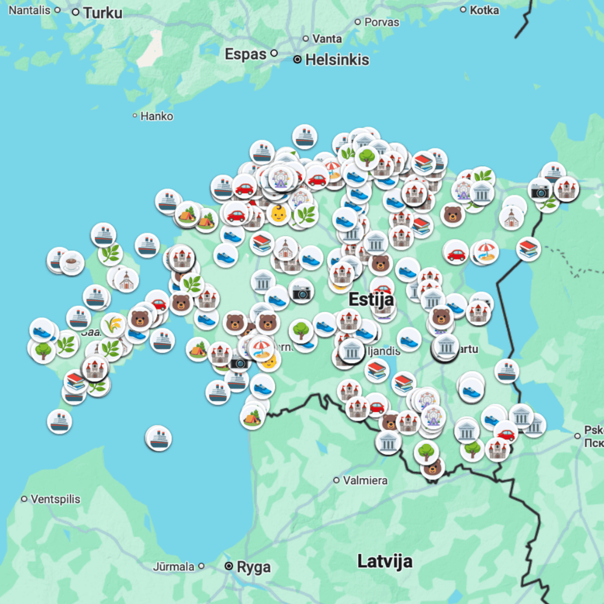 Estonia Travel Map preview