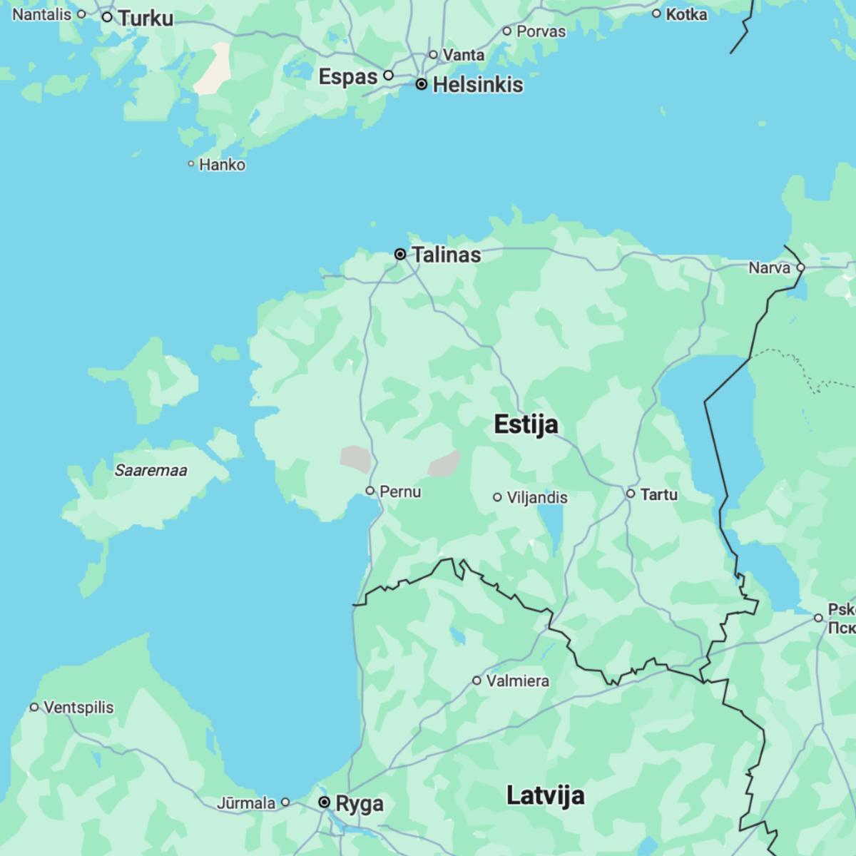 Estonia map before preview