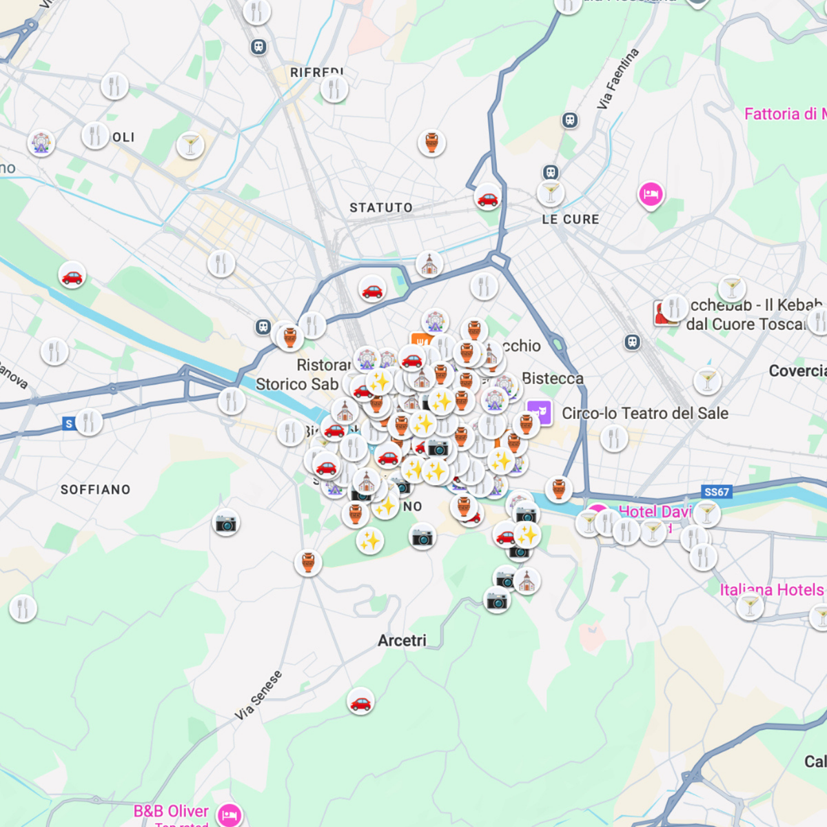 Florence Travel Map preview