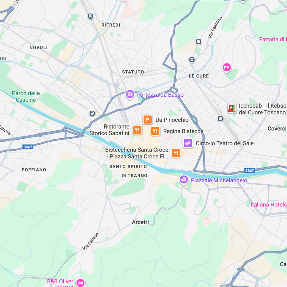 Florence map before preview