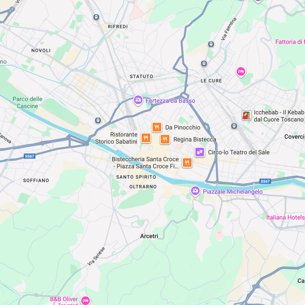 Florence map before preview