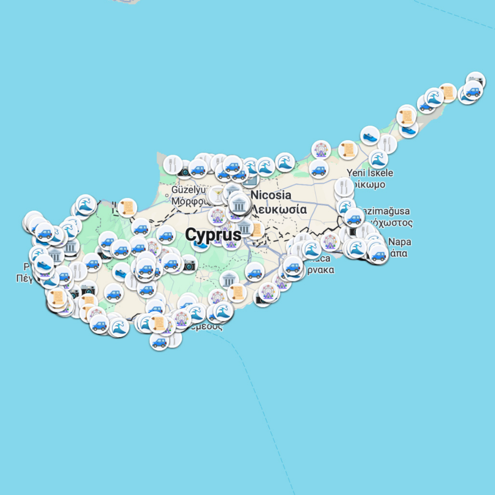 Cyprus organized map after preview