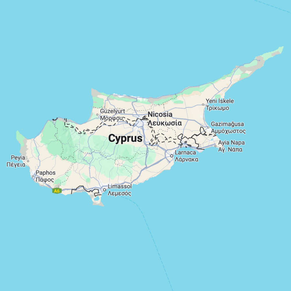 Cyprus map before preview