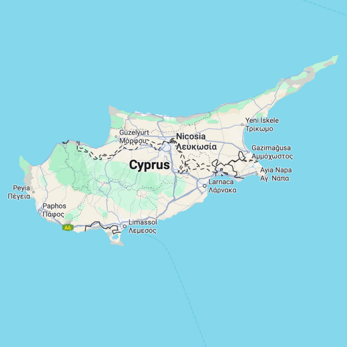 Cyprus map before preview