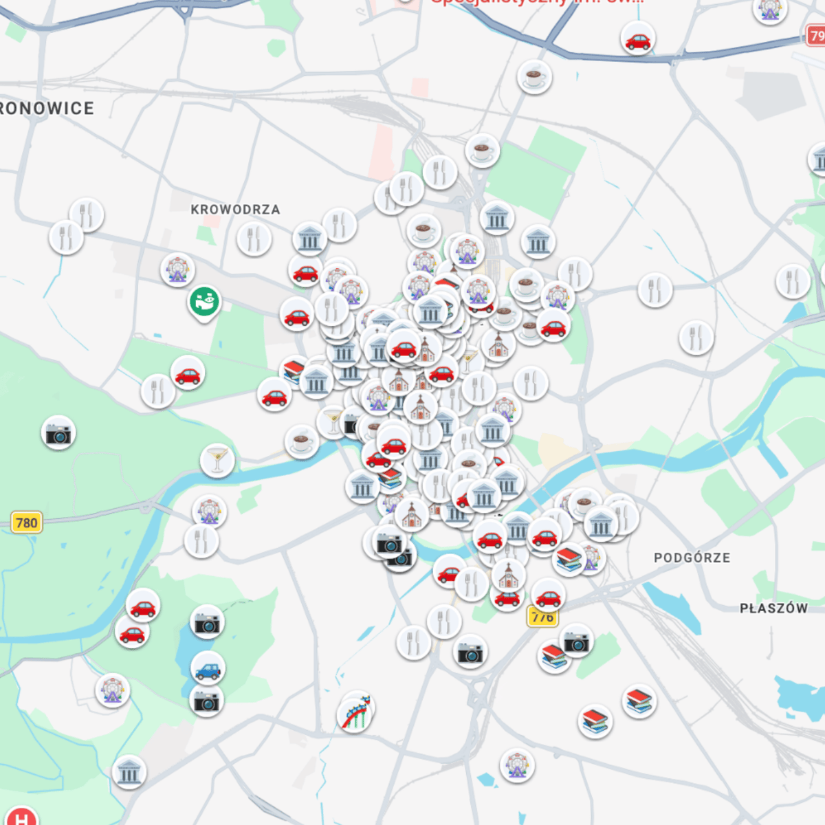 Krakow Travel Map preview