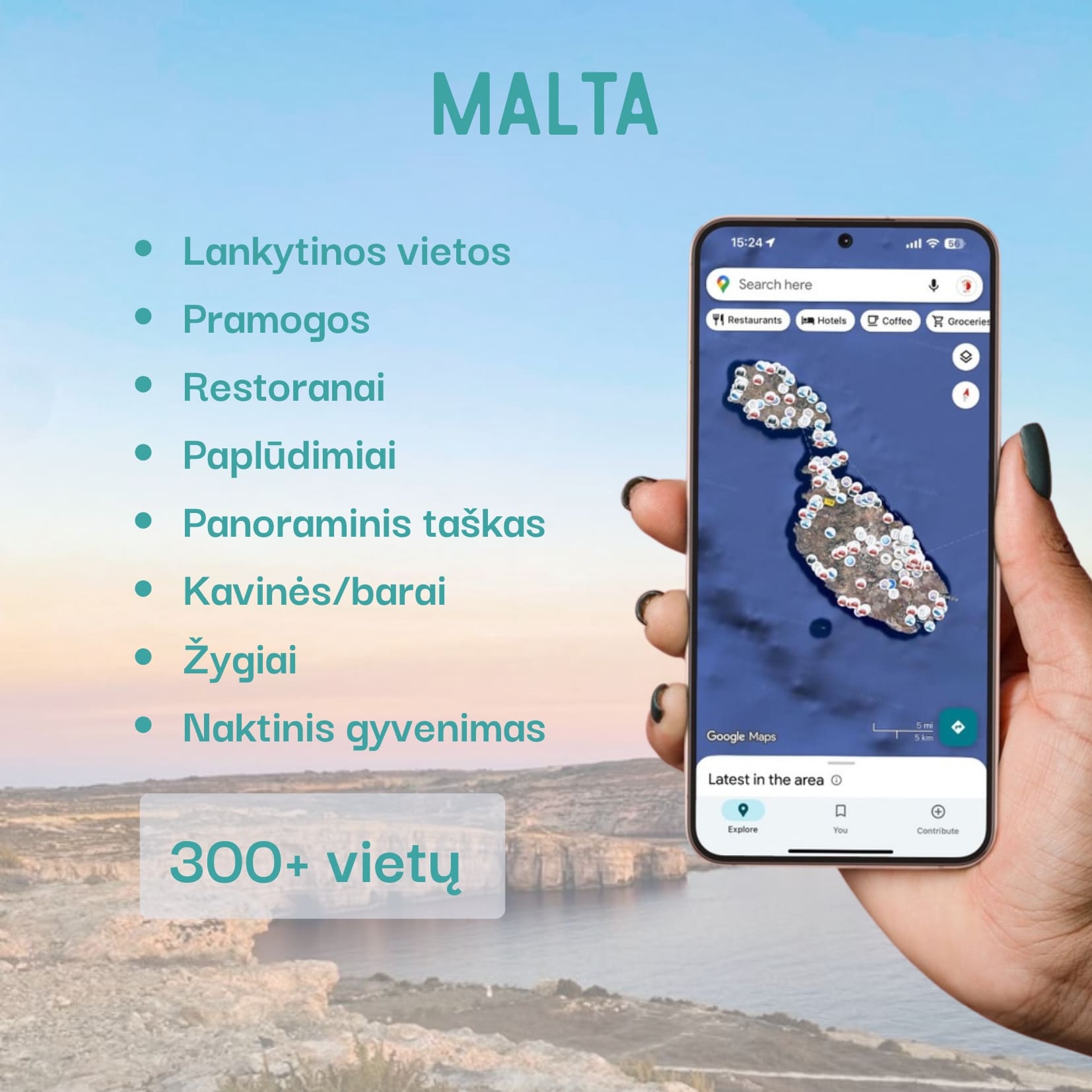 Malta Tourist Attractions Map