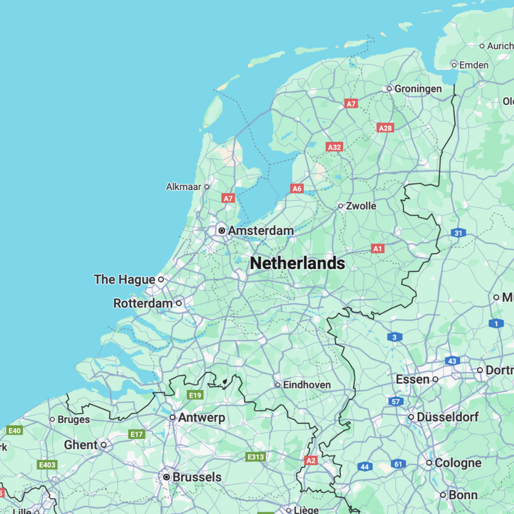 Netherlands map before preview
