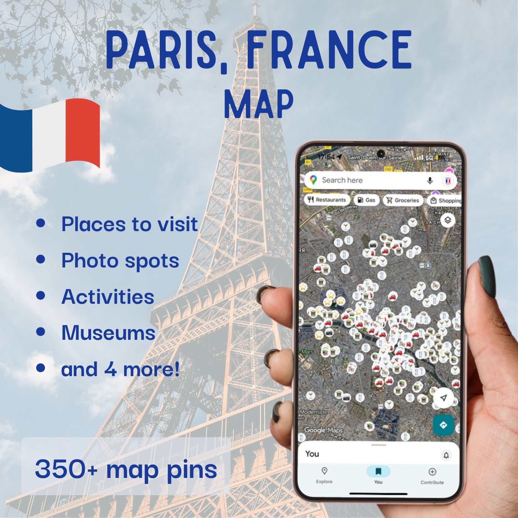Paris Travel Map