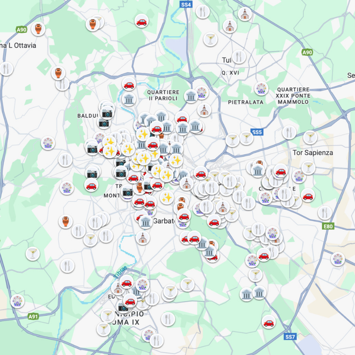 Rome Travel Map preview