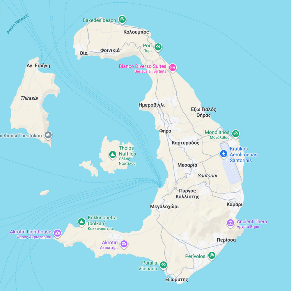 Santorini map before preview