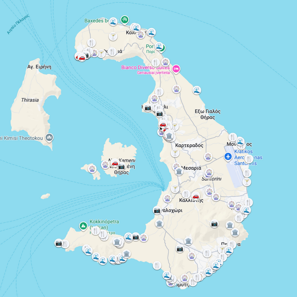 Santorini organized map after preview
