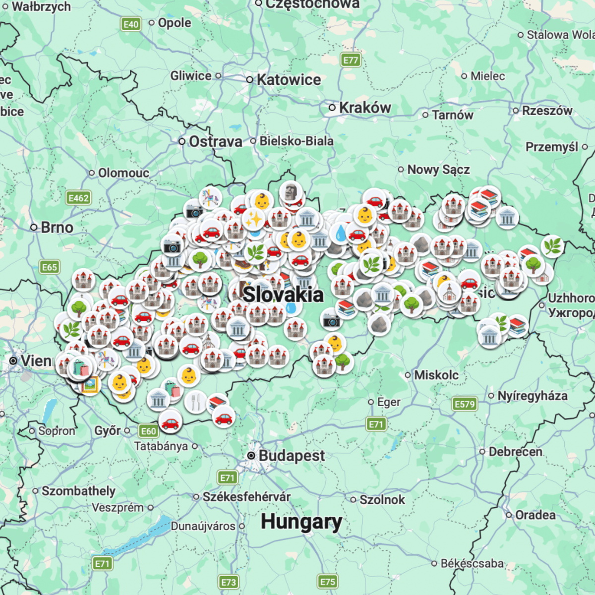 Slovakia Travel Map preview