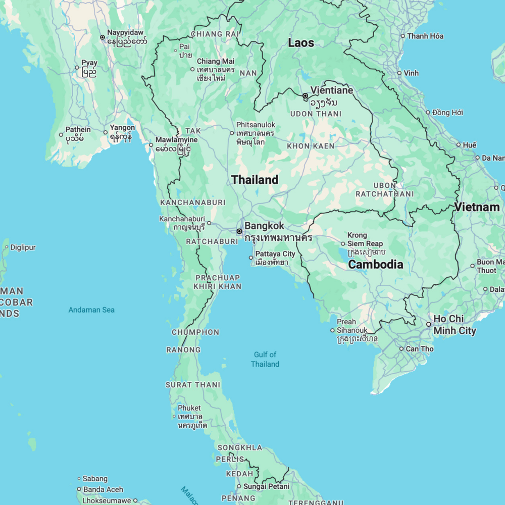Thailand map before preview