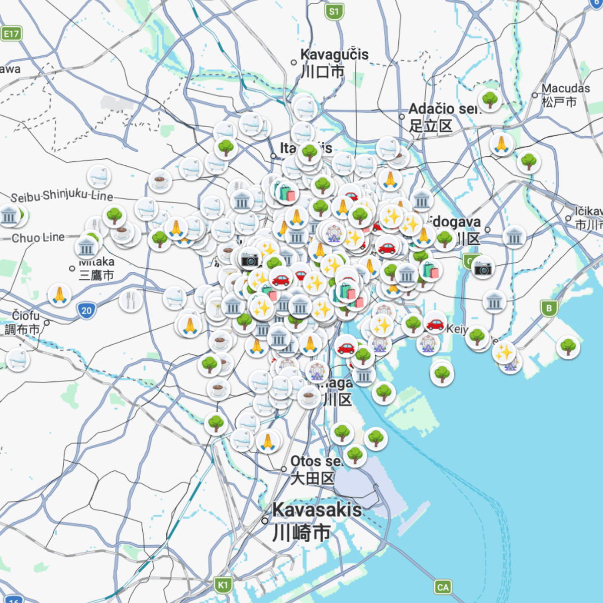 Tokyo Travel Map preview