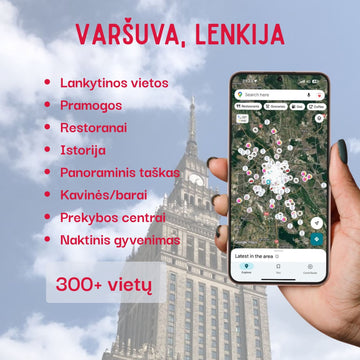 Warsaw Tourist Attractions Map