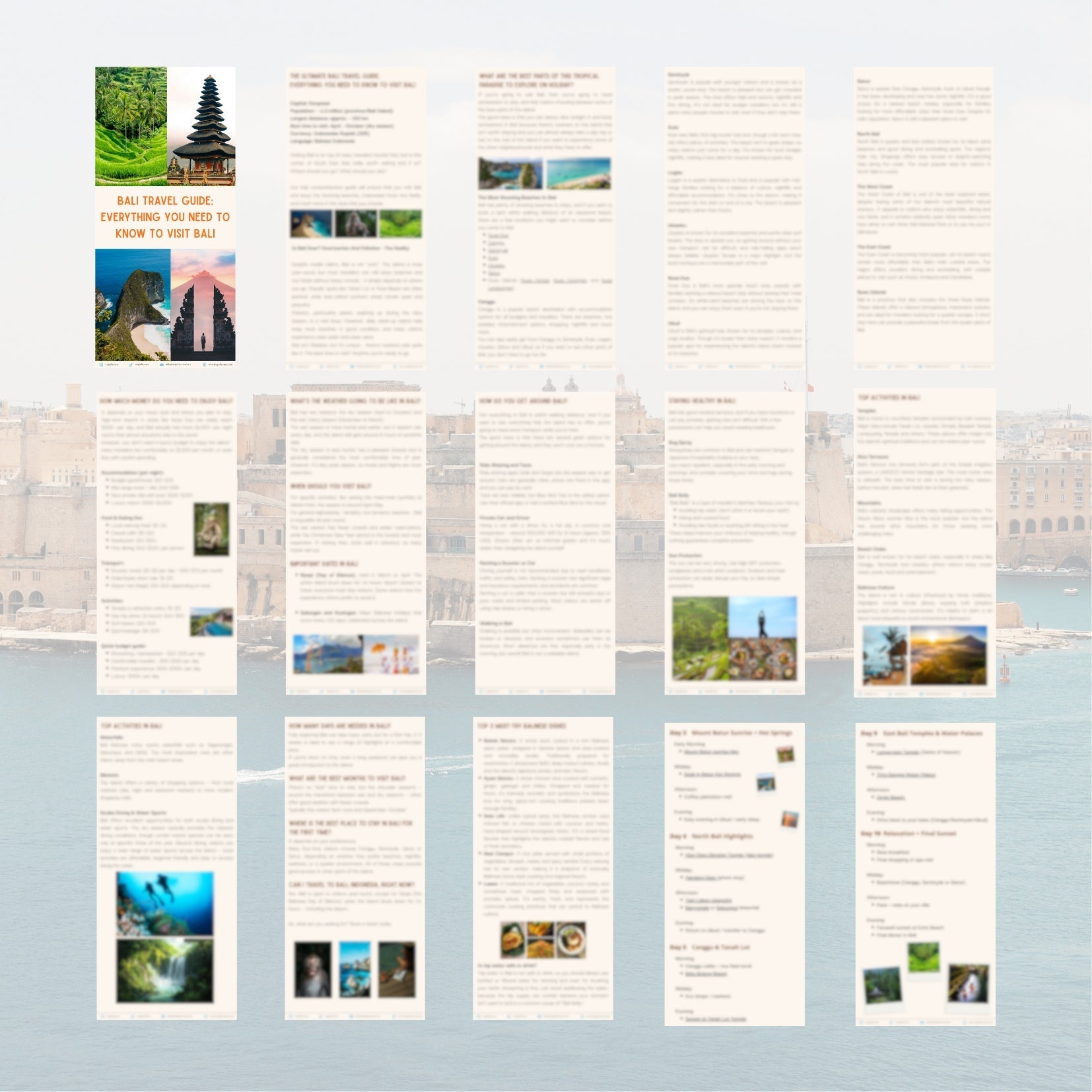 Discover Bali bundle: Guide + Interactive Map