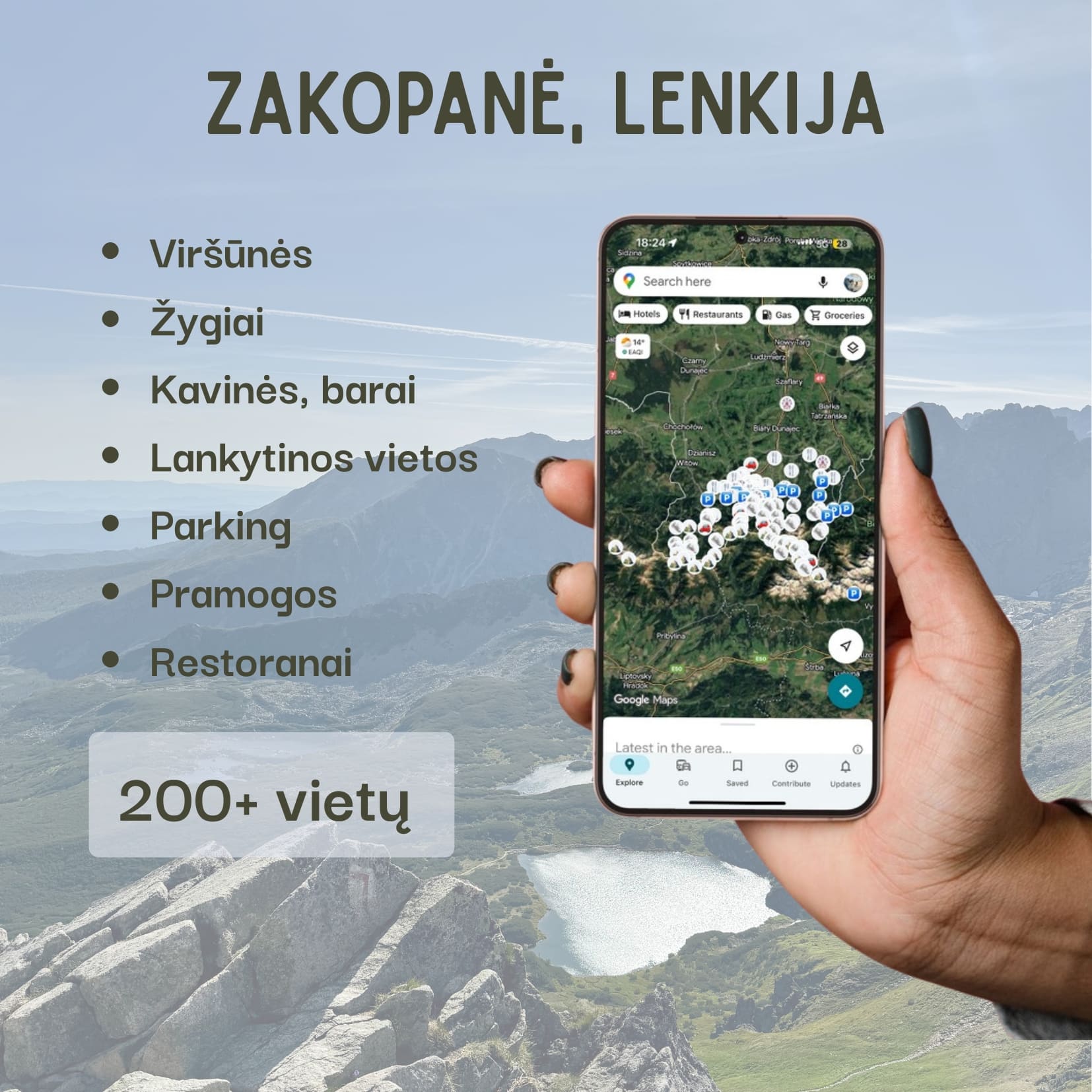 Zakopane Tourist Attractions Map