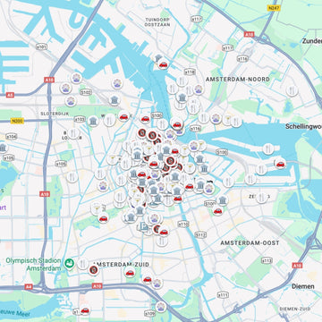 Amsterdam Tourist Map - Maps by Ema