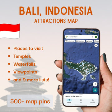 Bali Tourist Map - Maps by Ema