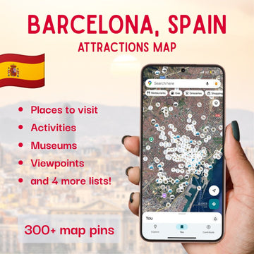 Barcelona Tourist Map - Maps by Ema