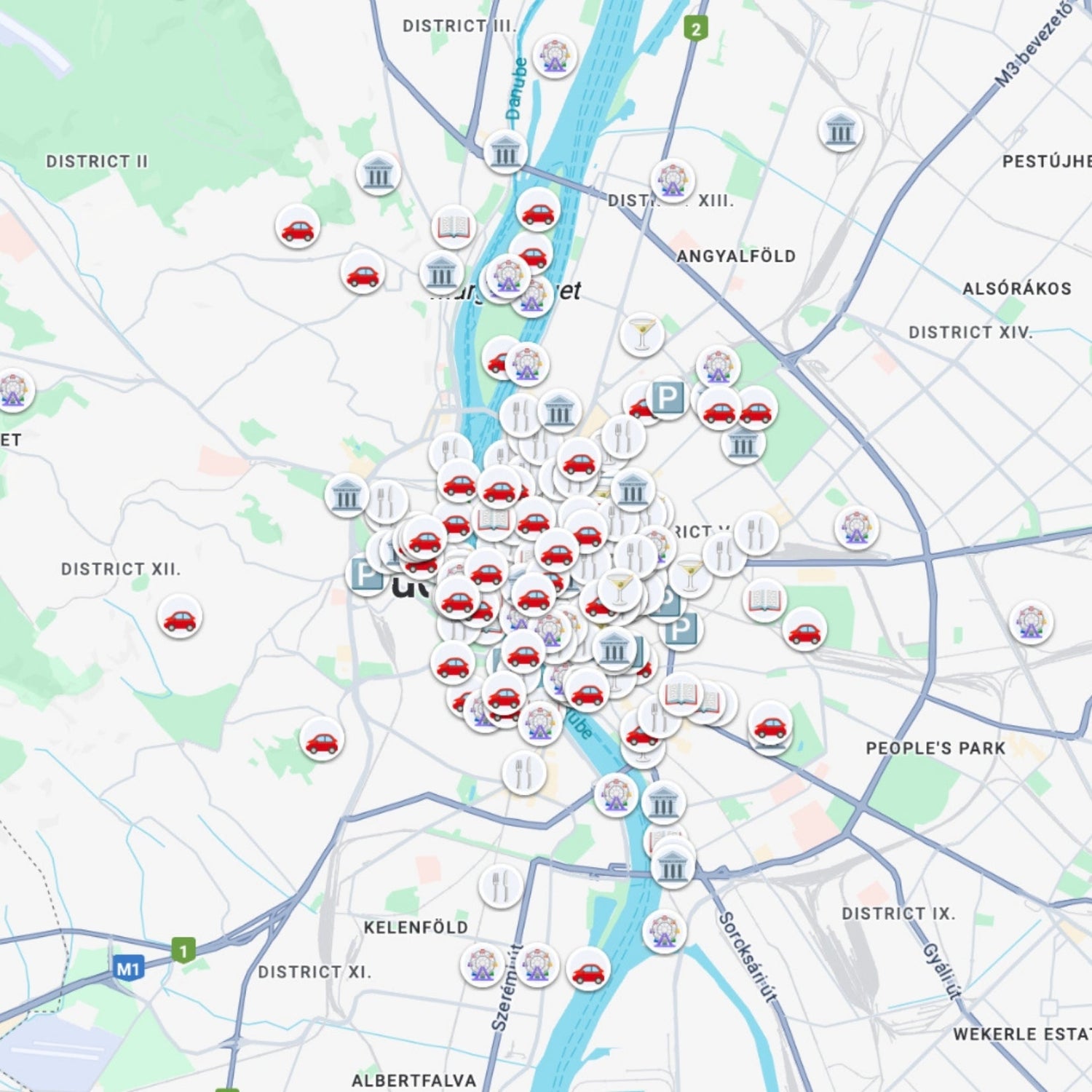 Budapest Tourist Map - Maps by Ema