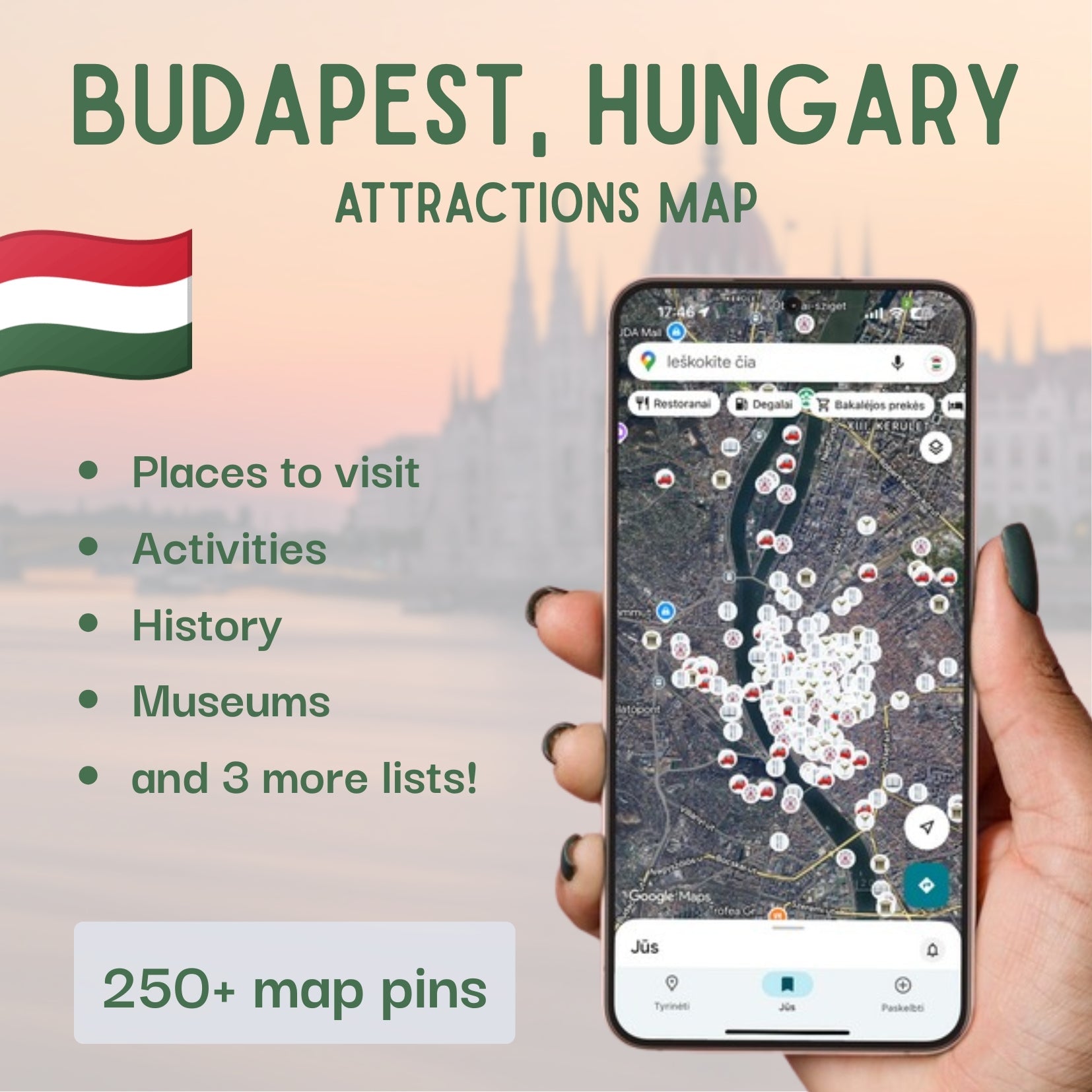 Budapest Tourist Map - Maps by Ema